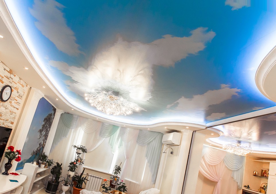 Заказать потолок с фотопечатью в г. Кириллов